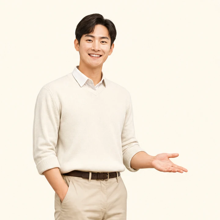 무심사 장기렌트카 중고 상담 신청을 안내하는 담당자